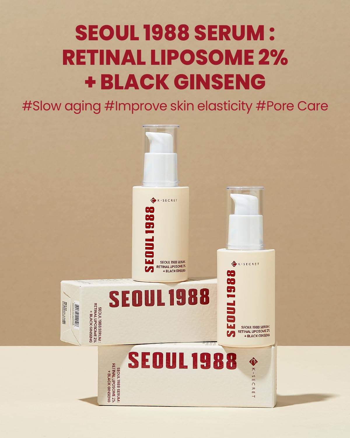 K-SECRET - SEOUL 1988 Serum: Retinal Liposome 2% + Black Ginseng (Original)