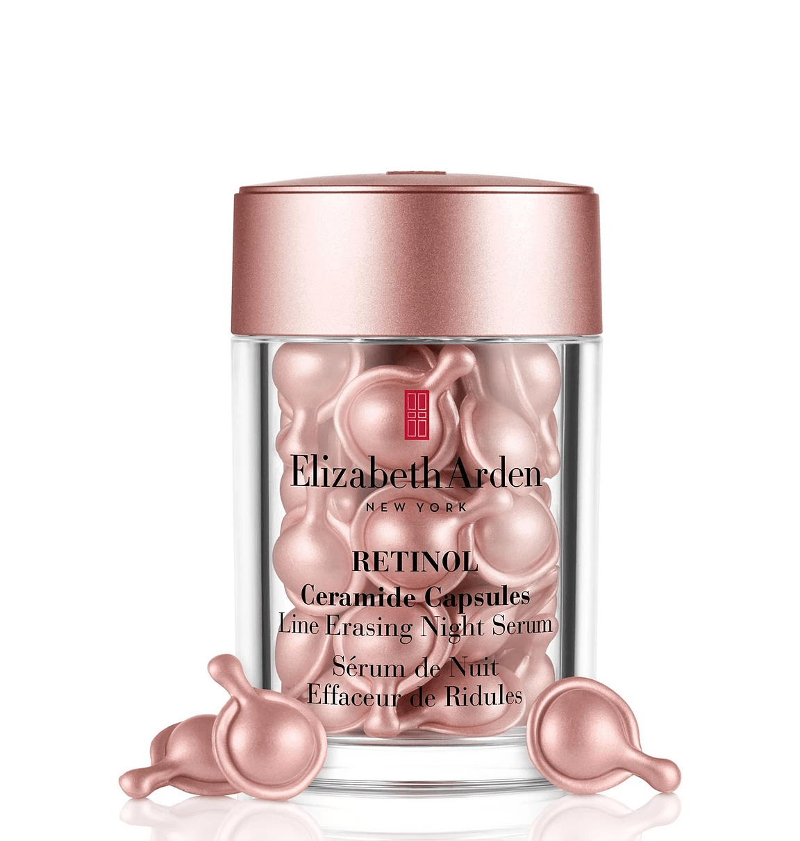 Elizabeth Arden Retinol Ceramide Capsules packaging on a white background